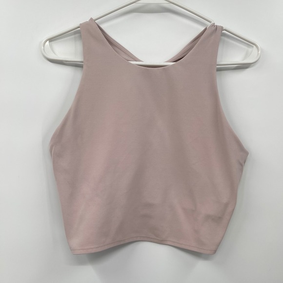 Athleta Tops - Athleta XL High Neck Cross Back Tank Top Activewear Athletic Blush
